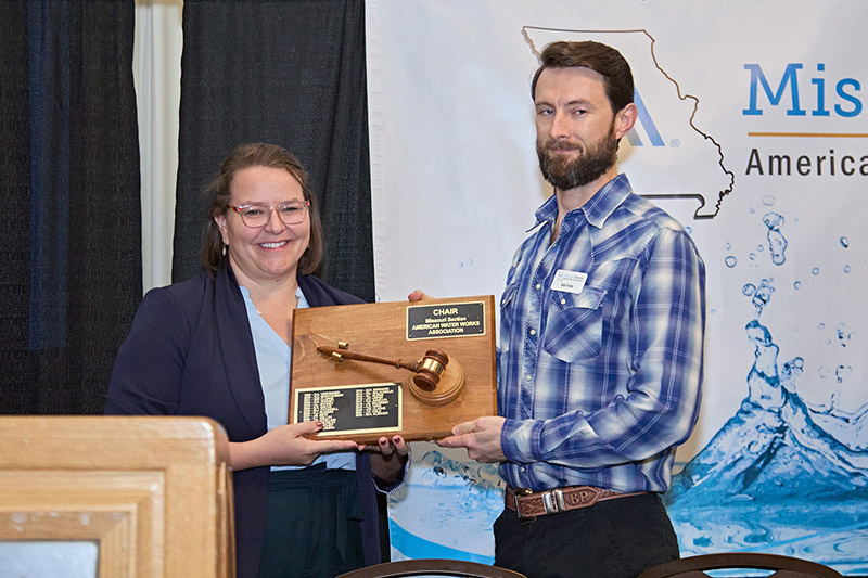 MO-AWWA MWEA joint conference passing of the gavel